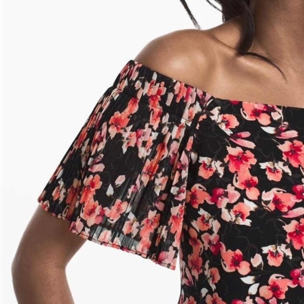 Off Shoulder Cherry Blossoms Top